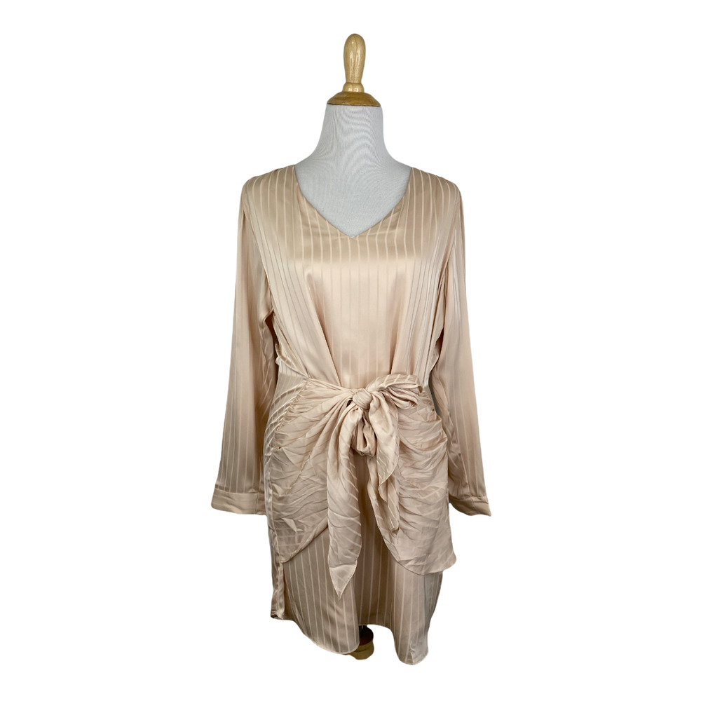 LEYDEN Tie Long Sleeve Dress Size Medium